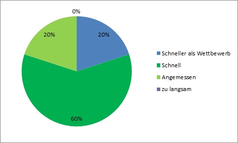 P.S.I. Speditions GmbH - Ergebnis zur Serviceabfrage April 2019 - Tortendiagramm